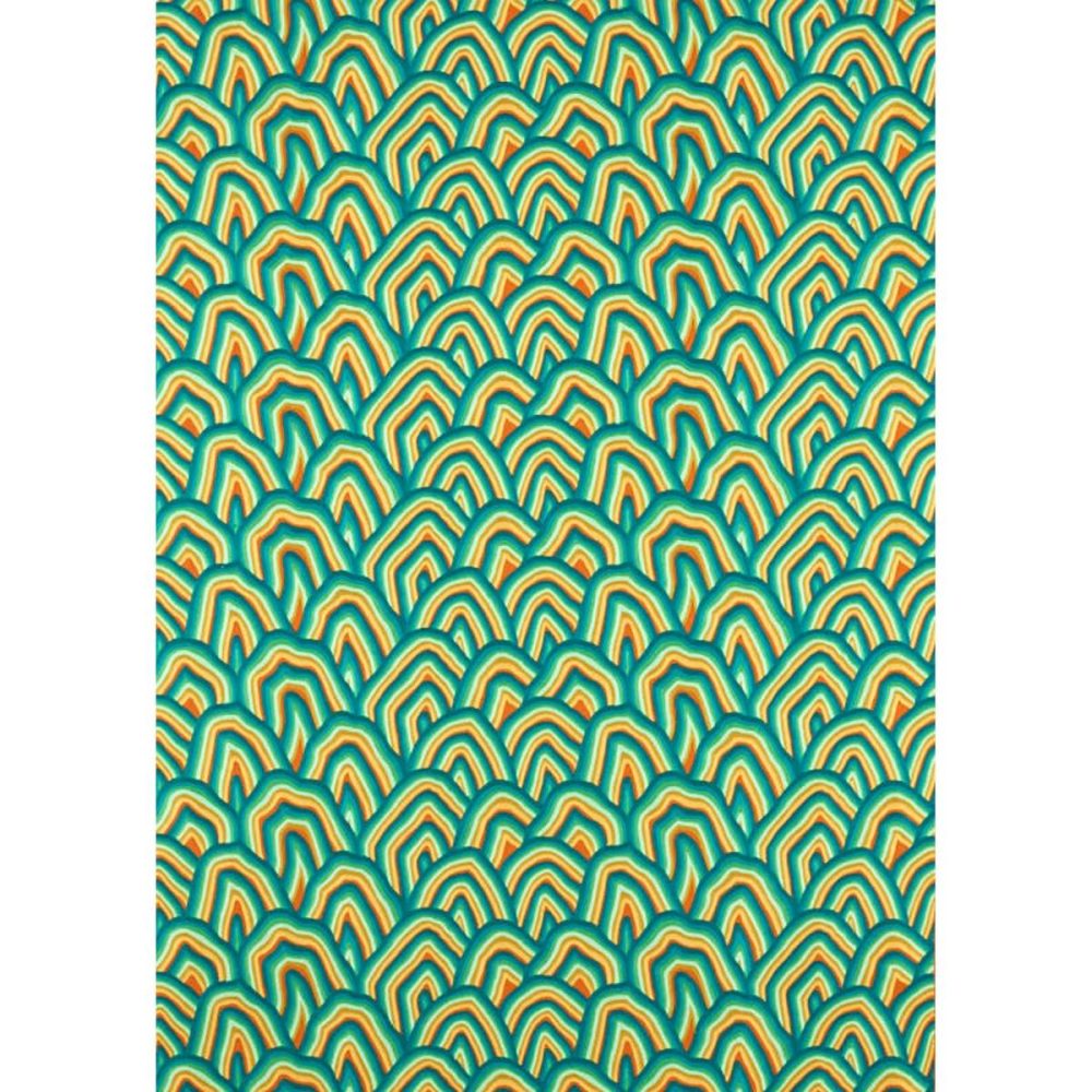 Kumo Fabric - Wilderness / Amber Light / Paprika by Kumo Fabric - Wilderness / Amber Light / Paprika from