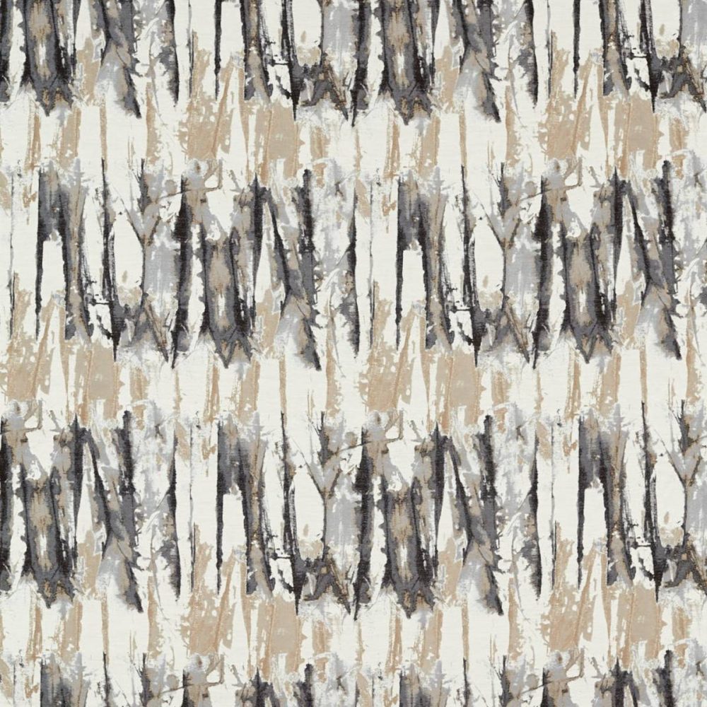 Eco Takara Fabric - Black Earth / Pumice from