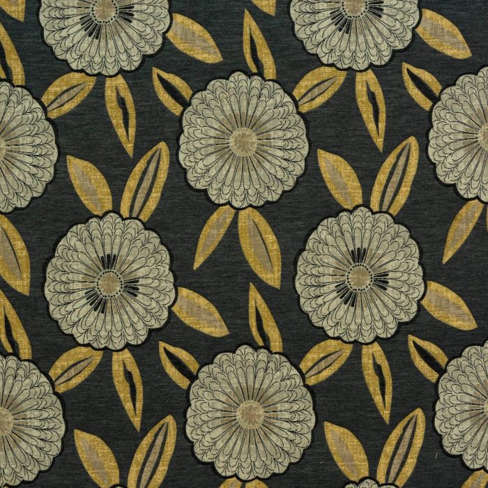 Florentina Fabric - Charcoal swatch