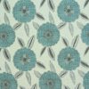 black-grey botanical jacquard fabric from Fryetts