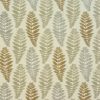 black-grey botanical jacquard fabric from Fryetts