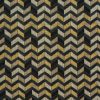 black-grey geometric jacquard fabric from Fryetts