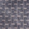 black-grey geometric jacquard fabric from Fryetts