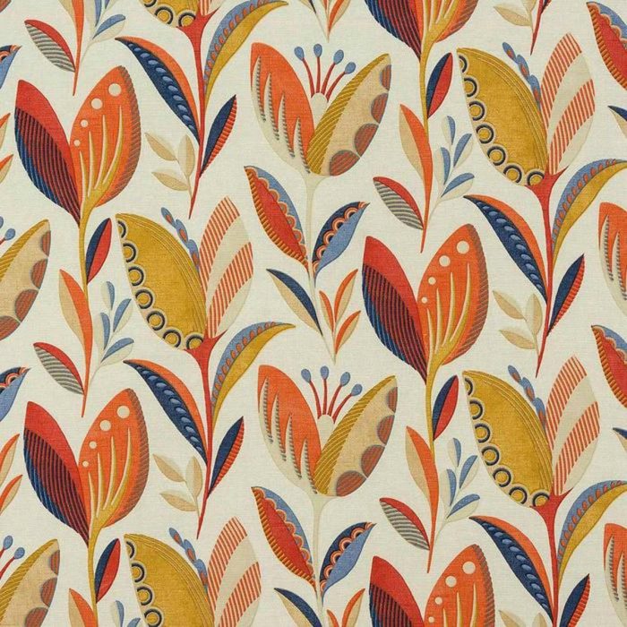Leon Fabric - Burnt Orange swatch