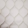 white geometric jacquard fabric from Ashley Wilde