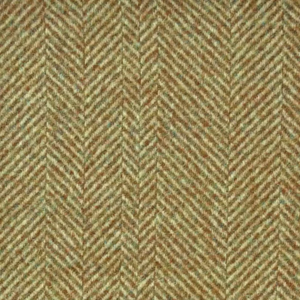 Glen Clova Fabric - Olive by green contemporary woolen fabric from Abraham Moon & Sons