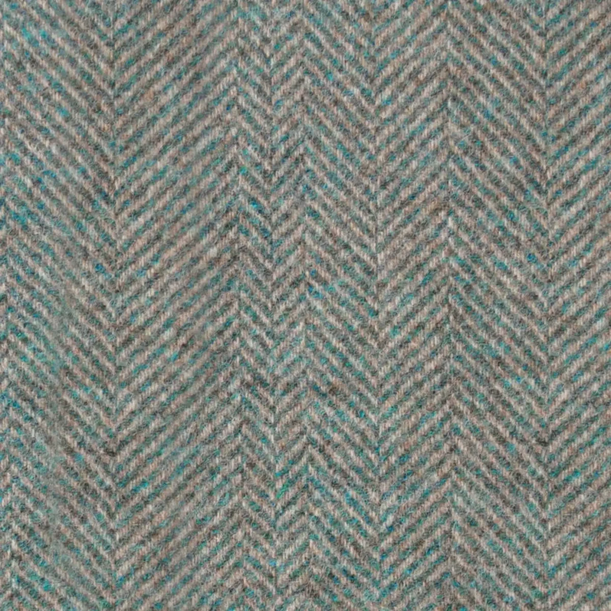 Glen Clova Fabric - Teal by blue contemporary woolen fabric from Abraham Moon & Sons