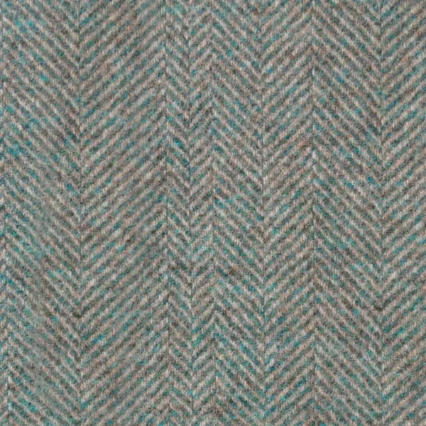 Glen Clova Fabric - Teal by blue contemporary woolen fabric from Abraham Moon & Sons