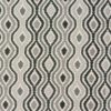 black-grey geometric jacquard fabric from Fryetts