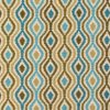 blue geometric jacquard fabric from Fryetts