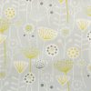 black-grey botanical printed fabric from Fryetts