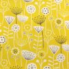 yellow botanical printed fabric from Fryetts