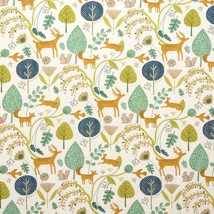 Scandi Woodland Fabric - Jade swatch