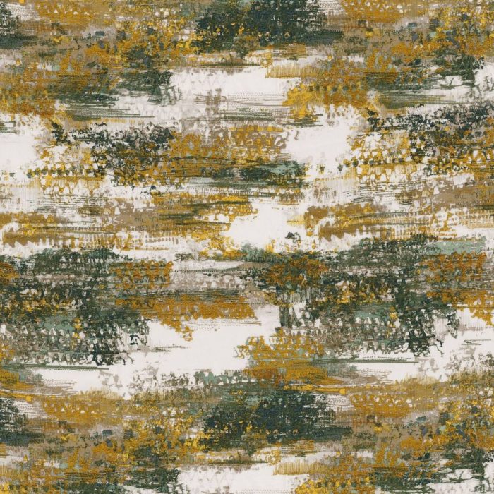 Abstraction Fabric - Olive swatch