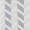 black-grey geometric voile-sheer fabric from Casamance