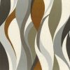 black-grey contemporary embroideried fabric from Casamance