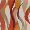 multicolour contemporary embroideried fabric from Casamance
