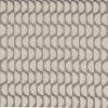 black-grey geometric embroideried fabric from Casamance