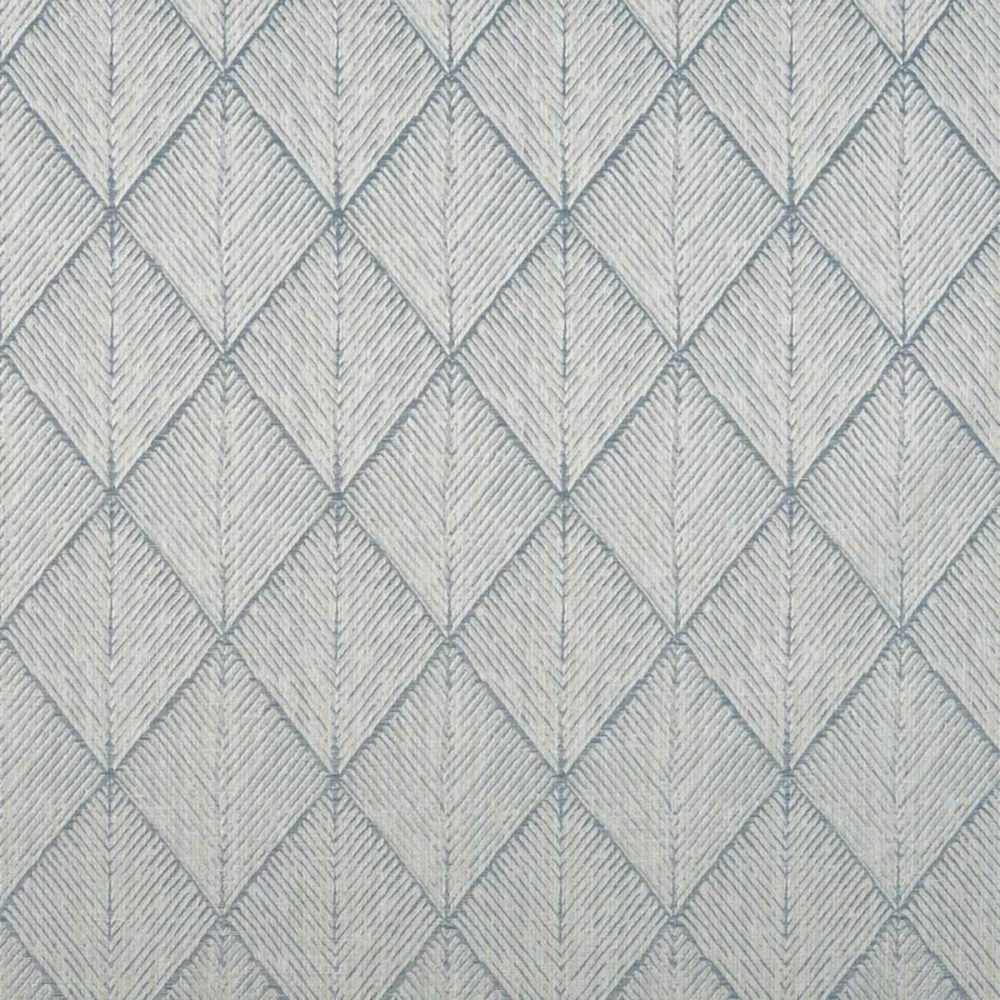 blue geometric jacquard fabric from Beaumont Textiles