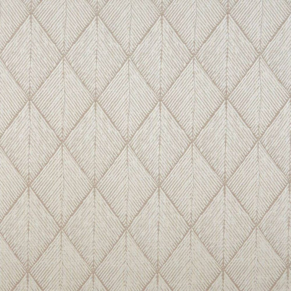 Harmony Fabric - Latte by brown geometric jacquard fabric from Beaumont Textiles