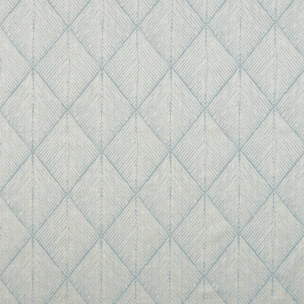 Harmony Fabric - Duck Egg by blue geometric jacquard fabric from Beaumont Textiles