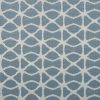 blue geometric jacquard fabric from Beaumont Textiles