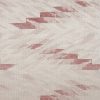 red geometric jacquard fabric from Beaumont Textiles