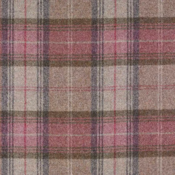 brown checked woolen fabric from Abraham Moon & Sons