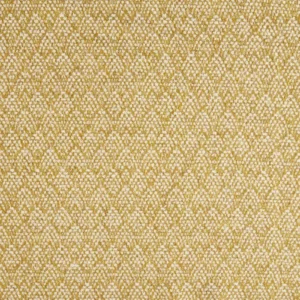 yellow geometric woolen fabric from Abraham Moon & Sons