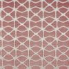 red geometric jacquard fabric from Beaumont Textiles