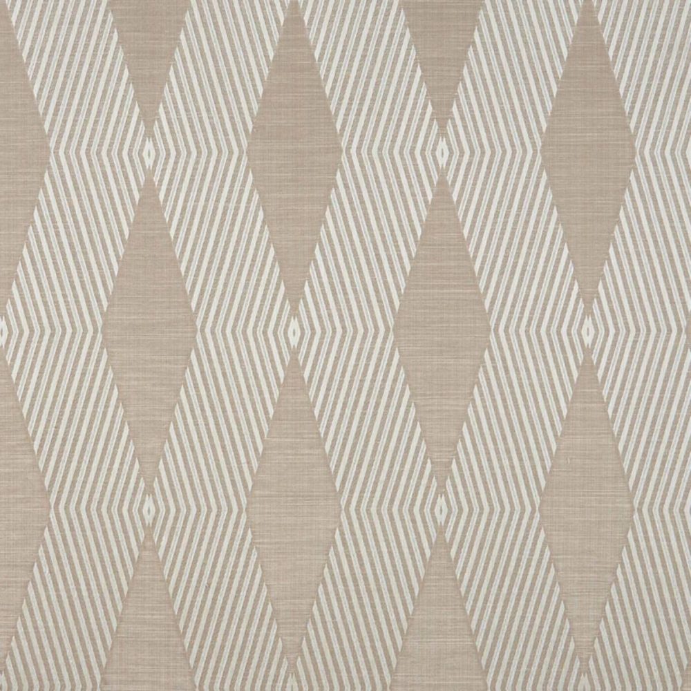 Balance Fabric - Latte by brown geometric jacquard fabric from Beaumont Textiles