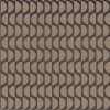 black-grey geometric embroideried fabric from Casamance