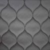 black-grey geometric jacquard fabric from Ashley Wilde