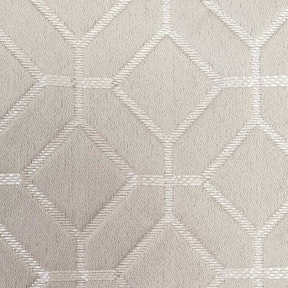 Lanark Fabric - Champagne by black-grey geometric jacquard fabric from Ashley Wilde