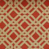 red geometric jacquard fabric from Chess