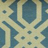 blue geometric jacquard fabric from Chess