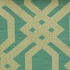 blue geometric jacquard fabric from Chess