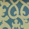 blue geometric jacquard fabric from Chess