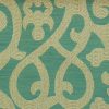 blue geometric jacquard fabric from Chess