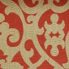 red geometric jacquard fabric from Chess