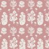 pink botanical woven fabric from Chess