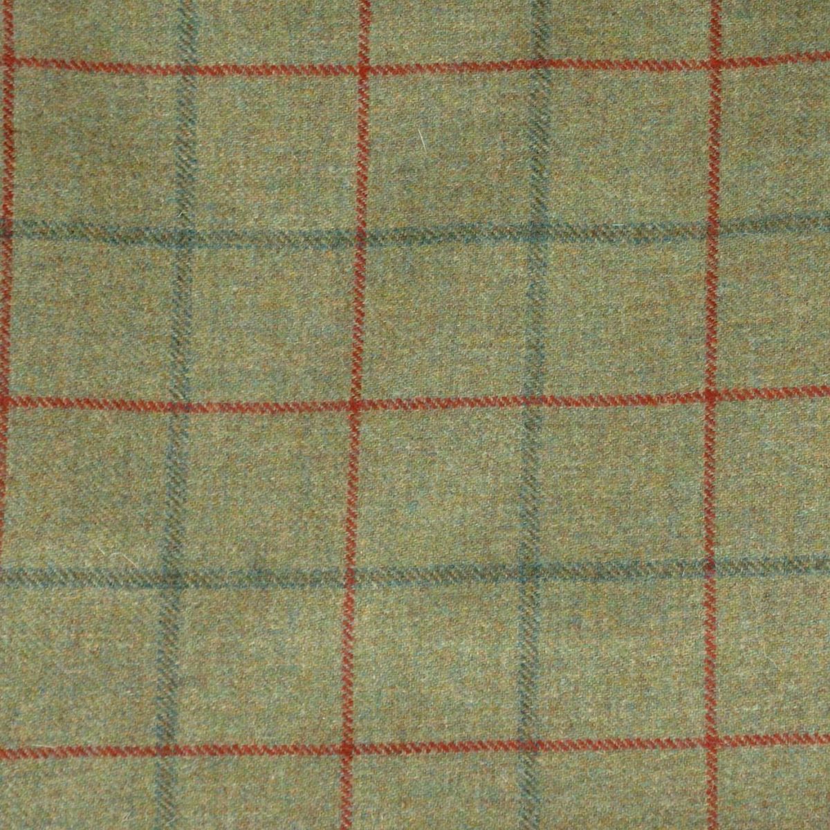 Kintyre Fabric - Jalapeno by red checked woolen fabric from Chess