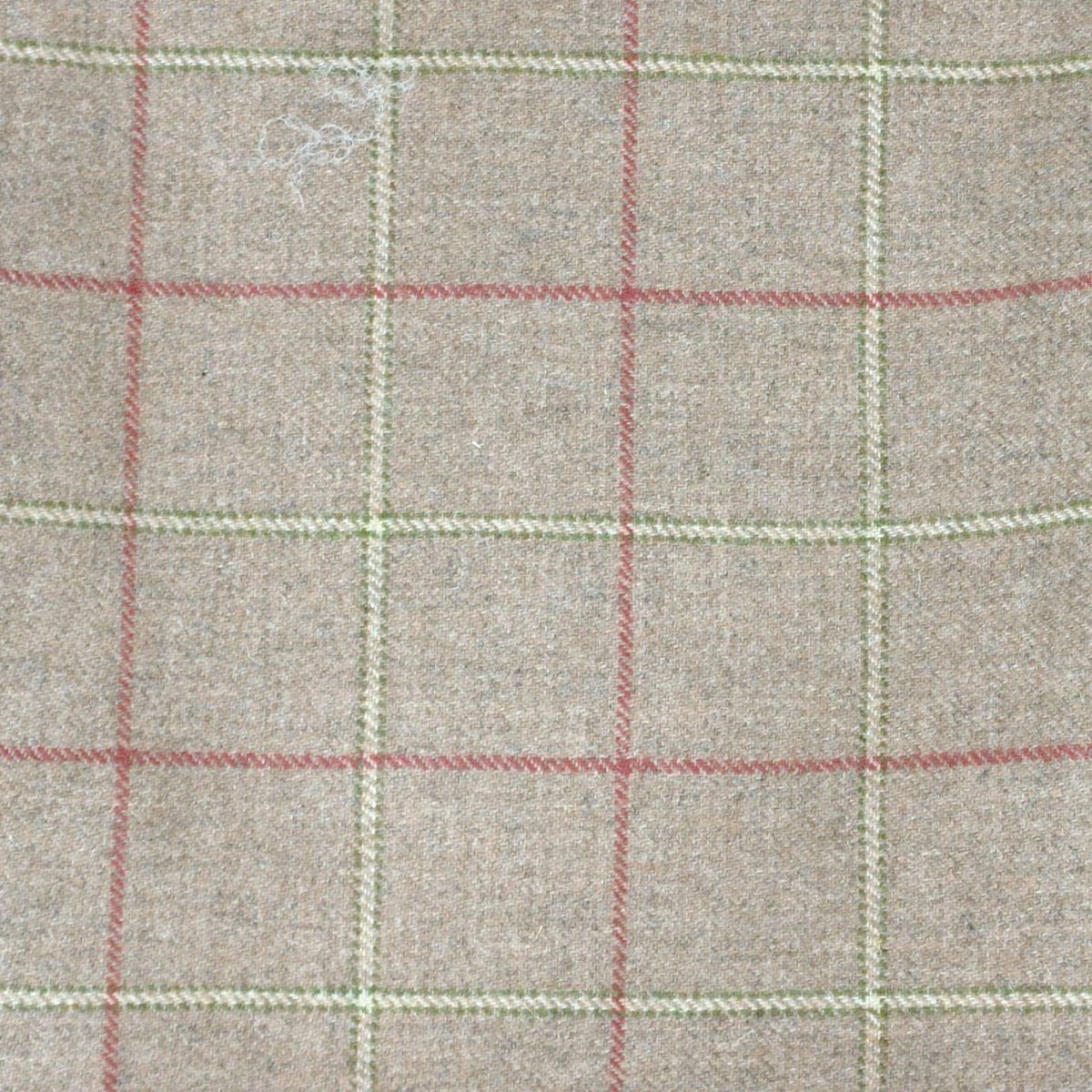 Kintyre Fabric - Rye by neutral checked woolen fabric from Chess
