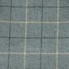 black-grey checked woolen fabric from Chess
