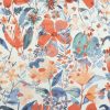 multicolour botanical cotton fabric from Chess