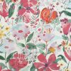 multicolour botanical cotton fabric from Chess
