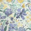 multicolour botanical cotton fabric from Chess