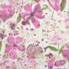 pink botanical cotton fabric from Chess