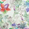 multicolour botanical cotton fabric from Chess