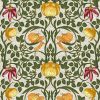 green botanical cotton fabric from Chess